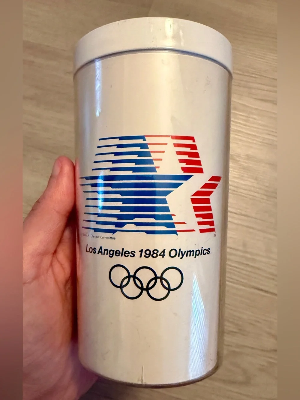 (2) Rare 1984 Los Angeles Olympics Plastic Cups XXIIIrd Olympiad Sam The Eagle